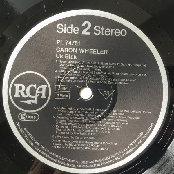 Caron Wheeler : UK Blak (LP, Album)