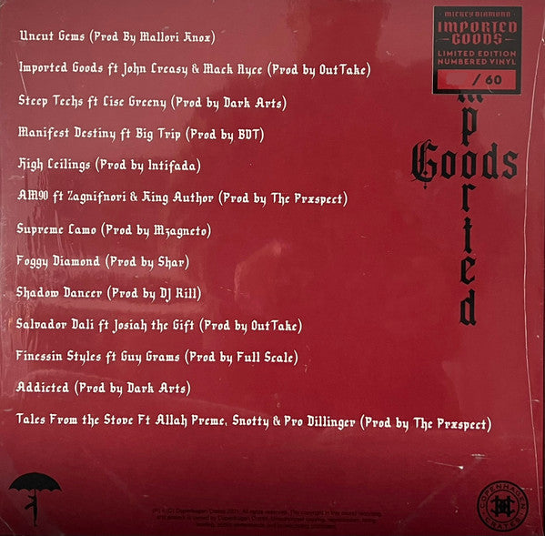 Mickey Diamond : Imported Goods (LP, Album, Ltd, Num, Tra)