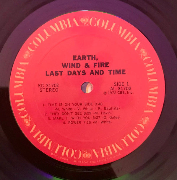 Earth, Wind & Fire : Last Days And Time (LP, Album, Ter)