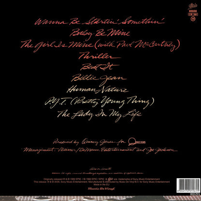 Michael Jackson : Thriller (LP, Album, RE, RM, 180)
