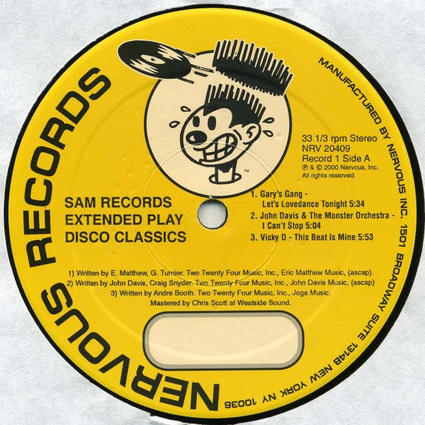 Various : Sam Records Extended Play (Disco Classics) (2x12", Comp)