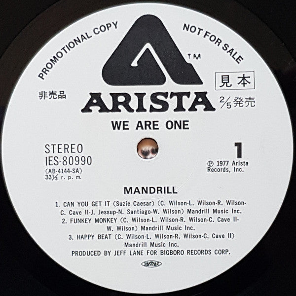 Mandrill : We Are One (LP, Album, Promo)