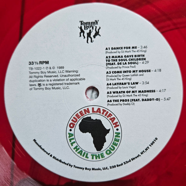Queen Latifah : All Hail The Queen (LP, Album, Ltd, RE, Red)