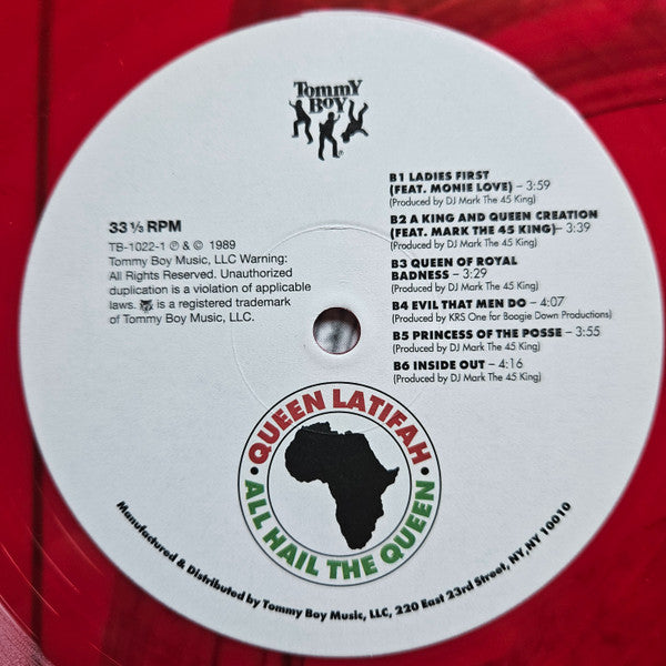 Queen Latifah : All Hail The Queen (LP, Album, Ltd, RE, Red)