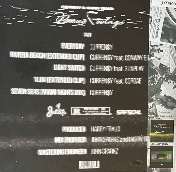 Curren$y & Harry Fraud : Bonus Footage (12", EP, Ltd, Num, Obi)