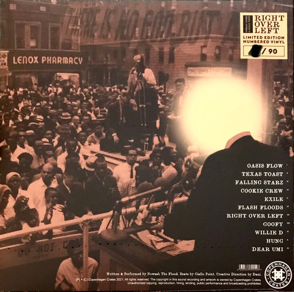 Nowaah The Flood & Giallo Point : Right Over Left (LP, Album, Ltd, Num, Bon)