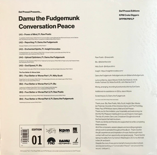 Damu The Fudgemunk : Conversation Peace (LP, Album, Ltd, Min)