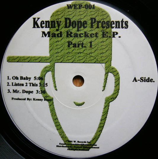Kenny "Dope" Gonzalez : Mad Racket E.P. Part. 1 (12", EP)