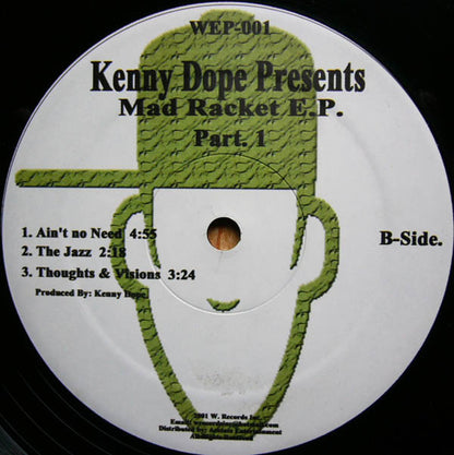 Kenny "Dope" Gonzalez : Mad Racket E.P. Part. 1 (12", EP)