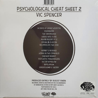 Vic Spencer : Psychological Cheat Sheet 2 (LP, Ltd, Num)