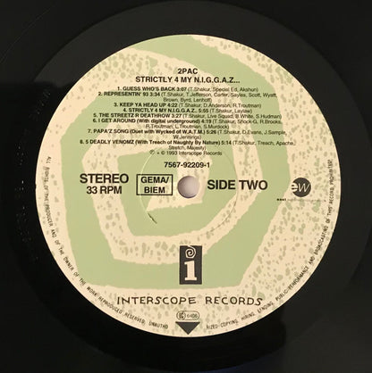 2Pac : Strictly 4 My N.I.G.G.A.Z... (LP, Album)