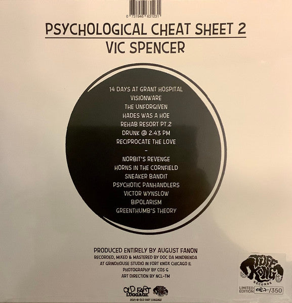 Vic Spencer : Psychological Cheat Sheet 2 (LP, Ltd, Num, Gre)