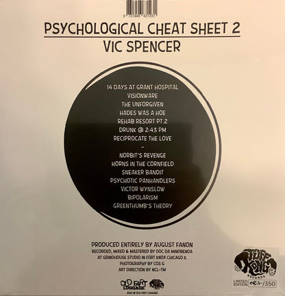 Vic Spencer : Psychological Cheat Sheet 2 (LP, Ltd, Num, Gre)