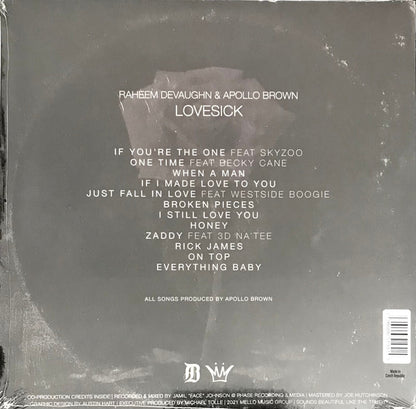 Raheem DeVaughn & Apollo Brown : Lovesick (LP, Album, Ltd, S/Edition, Tea)