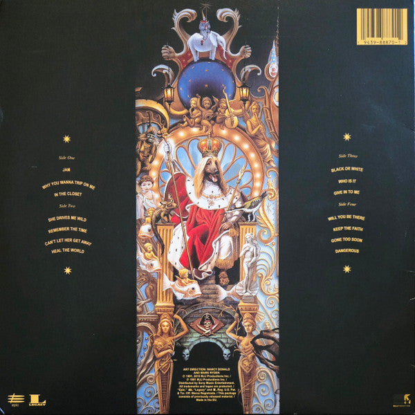 Michael Jackson : Dangerous (2xLP, Album, Ltd, RE, Sil)