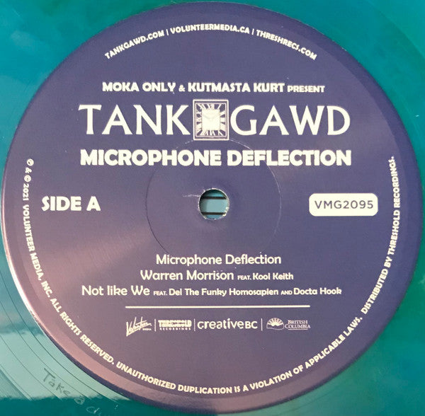 Moka Only & Kut Masta Kurt Present Tank Gawd : Microphone Deflection (LP, Album, Ltd, Gre)