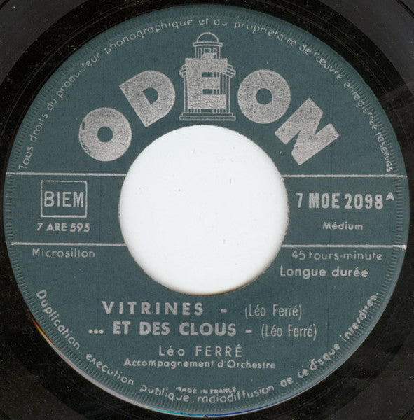 Léo Ferré : Vitrines (7", EP)
