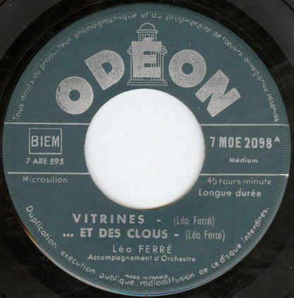 Léo Ferré : Vitrines (7", EP)