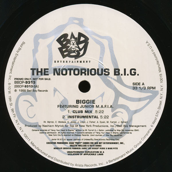 Notorious B.I.G. : Biggie (12", Promo)