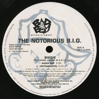 Notorious B.I.G. : Biggie (12", Promo)