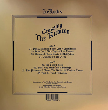 Icerocks DXA : Crossing The Rubicon (12", Album, Ltd, Sea)