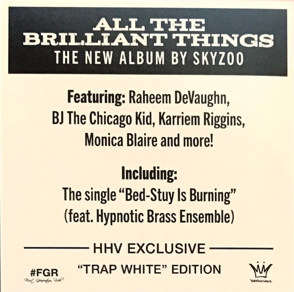 Skyzoo : All The Brillant Things (LP, Album, Ltd, Whi)