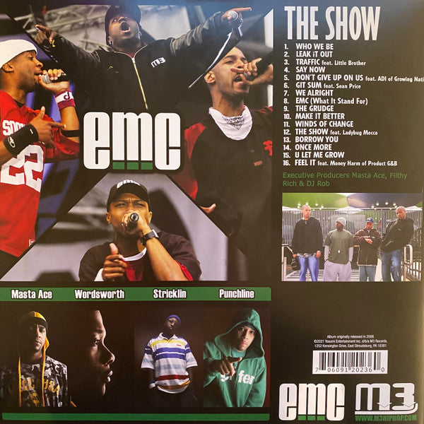 E.M.C. (4) : The Show (LP, Gre + LP, Ora + Album, Ltd, M/Print, RE)