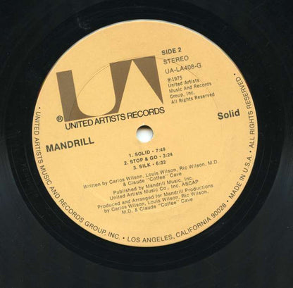 Mandrill : Solid (LP, Album, Ter)