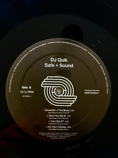 DJ Quik : Safe + Sound (2xLP, Album, RE, RM)