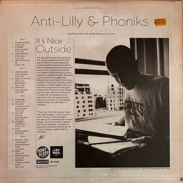 Anti Lilly & Phoniks : It's Nice Outside (2xLP, Album, Ltd, RE, S/Edition, Oli)