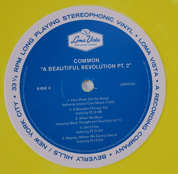 Common : A Beautiful Revolution Pt. 1 & 2 (LP, Blu + LP, Yel + Album, Comp, Club, Dlx, Ltd, N)