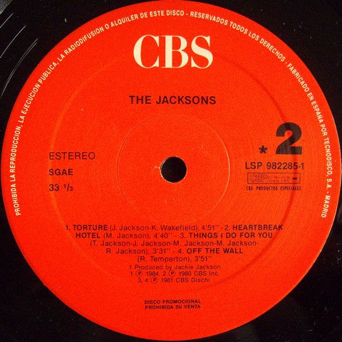 The Jacksons : The Jacksons (LP, Comp, Promo)