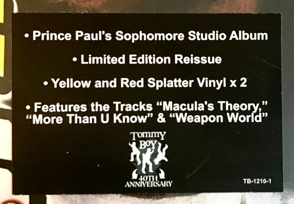 Prince Paul : A Prince Among Thieves (2xLP, Album, Ltd, RP, Yel)