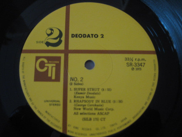 Eumir Deodato : Deodato 2 (LP, Album, Wid)