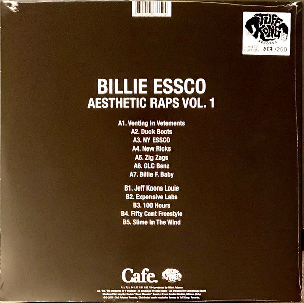 Billie Essco : Aesthetic Raps Vol.1 (LP, Album, Ltd, Num, Gol)