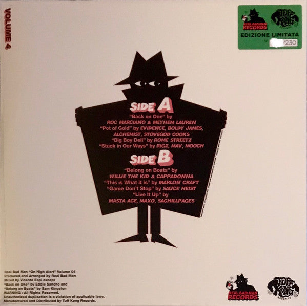 Real Bad Man : On High Alert Volume 4 (12", Album, Ltd, Num, Pur)