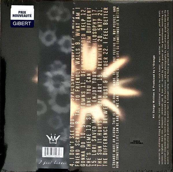 L'Orange : The World Is Still Chaos, But I Feel Better (LP, Album, Ltd, Gol)