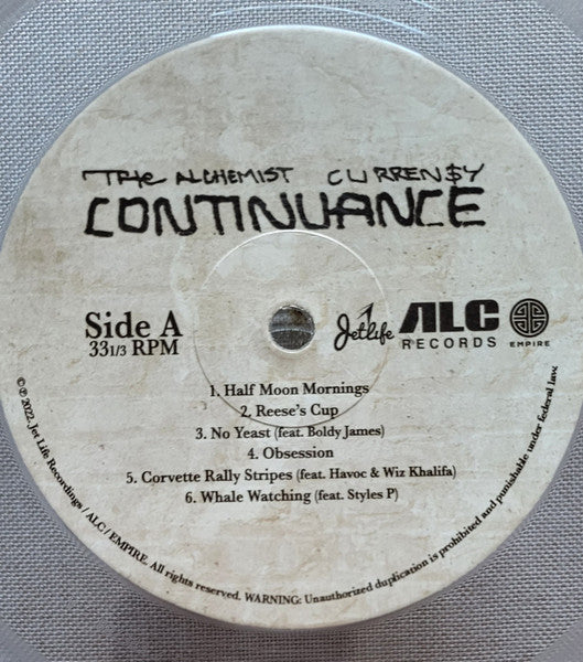 Alchemist, Curren$y : Continuance (LP, Album, Ltd, Cle)