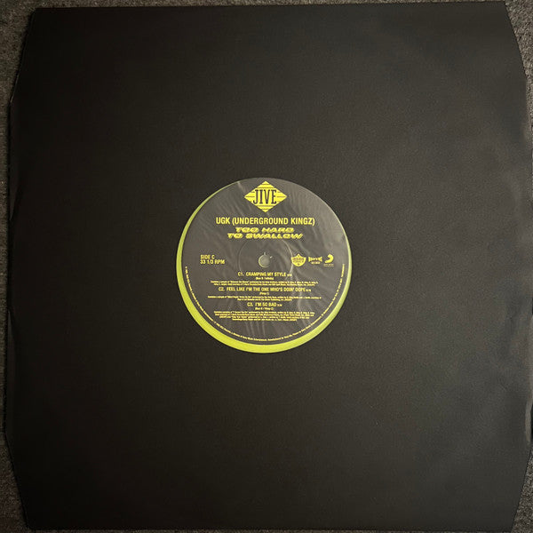 UGK : Too Hard to Swallow (2xLP, Album, Club, RE, RM, Yel)