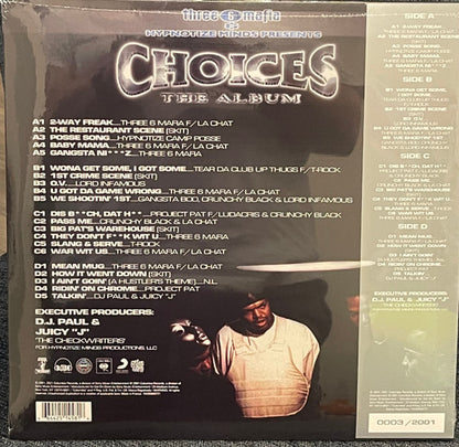 Three 6 Mafia : Choices: The Album (2xLP, Album, Ltd, Num, Obi)