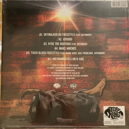 Body Bag Ben & Rick Hyde : Hyde The Body Bag (12", EP, Ltd, Num, Ora)