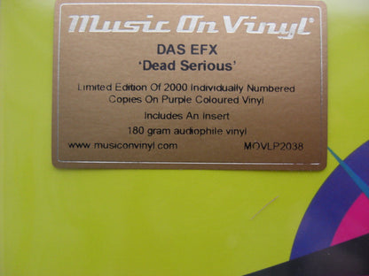 Das EFX : Dead Serious (LP, Album, Ltd, Num, RE, Pur)
