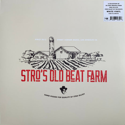 Stro Elliot : Stro's Old Beat Farm (2xLP, Comp, Ltd, Whi)
