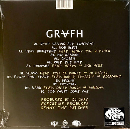 Grafh, DJ Shay (2) : Stop Calling Art Content (LP, Album, Ltd, Num, Yel)