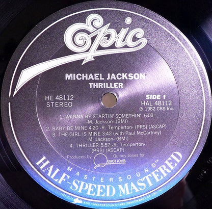 Michael Jackson : Thriller (LP, Album, Hal)