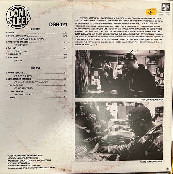Awon x Phoniks : Nothing Less (LP, Album, Ltd, RP, Whi)