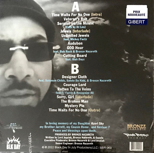 Jessiah Allah : Time Waits For No One (LP, Album, Ltd, Sil)