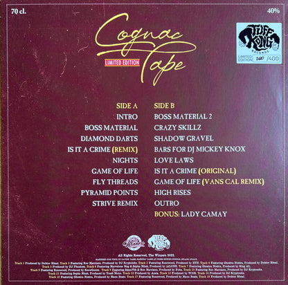 Hus Kingpin Hosted By Roc Marciano : The Cognac Tape (LP, Ltd, Num, RE, Cog)
