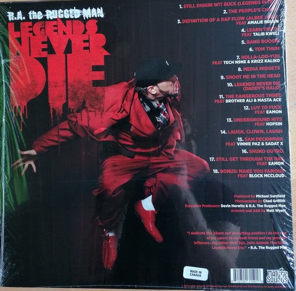 R.A. The Rugged Man : Legends Never Die (2xLP, Album)