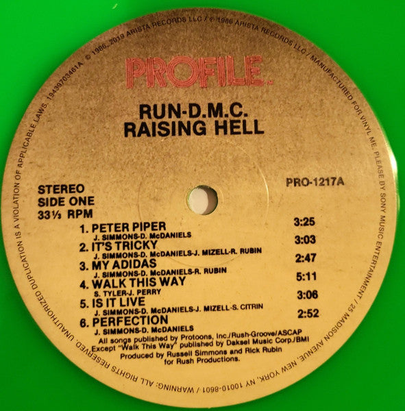 Run-DMC : Raising Hell (LP, Album, Club, RE, RP, Gre)